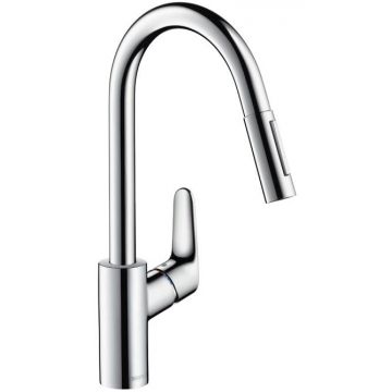 Baterie bucatarie Hansgrohe Focus 240 dus extractibil crom EXPUS