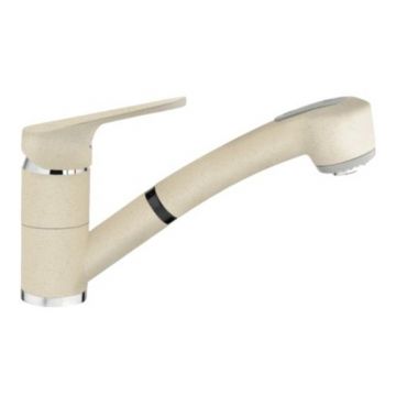 Baterie bucatarie Teka MTP 978  dus extractibil cu doua tipuri de jet  granit Topasbeige