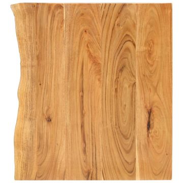 vidaXL Blat lavoar de baie, 58x52x2,5 cm, lemn masiv de acacia