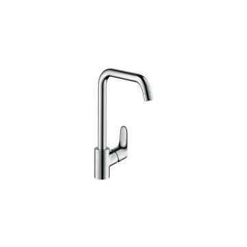 Baterie bucatarie Hansgrohe Focus cu pipa rotativa crom