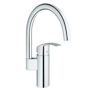 Baterie bucatarie Grohe Eurosmart New cu corp inalt crom lucios