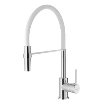 Baterie bucatarie Invena Kameleon Sink alb - crom