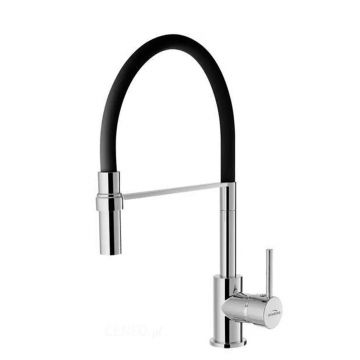 Baterie bucatarie Invena Kameleon Sink negru - crom