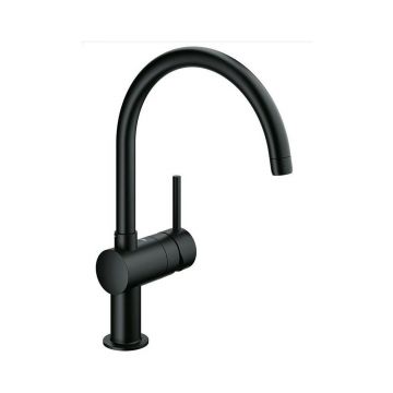 Baterie bucatarie monocomanda Grohe Minta negru mat