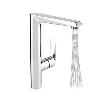 Baterie bucatarie monocomanda Valvex Quasar crom cu aerator Mikado