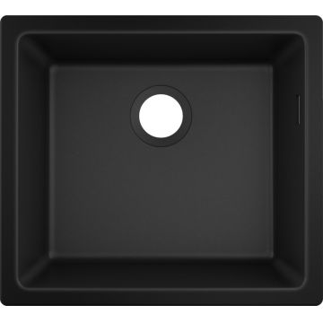 Chiuveta bucatarie Hansgrohe S510-U450 SilicaTec 450  cu 1 cuva  45x50x19cm  montare sub blat  graphite black