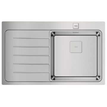 Chiuveta bucatarie Teka Premium Zenit RS15 1B 1D L 86 picurator stanga  860x520cm  inox