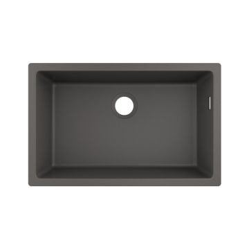 Chiuveta compozit Hansgrohe S51 SilicaTec gri piatra 71x45 cm