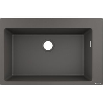 Chiuveta compozit Hansgrohe S51 SilicaTec gri piatra 77x51 cm