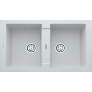 Chiuveta fragranite Franke Maris MRG 620 Bianco reversibila 860x500 mm Sanitized