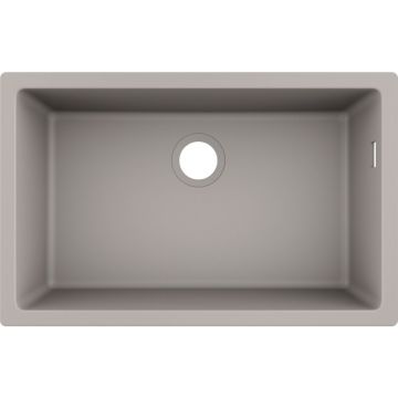 Chiuveta Hansgrohe S510 U660 SilicaTec 660 45x71x19 cm concrete grey montare sub blat