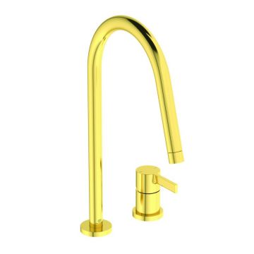 Baterie bucatarie Ideal Standard Gusto 218 auriu periat 2 elemente