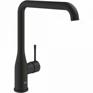 Baterie bucatarie negru mat Grohe Essence pipa pivotanta