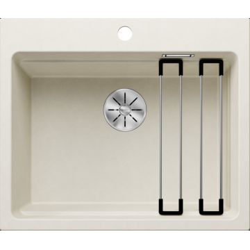 Chiuveta bucatarie Blanco Etagon 6 600x510mm 2 sine glisante Silgranit alb antic