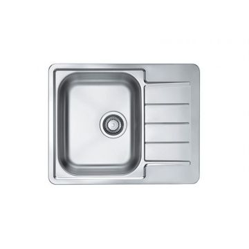 Chiuveta bucatarie inox satin cu picurator, reversibila, Alveus Line Max 110