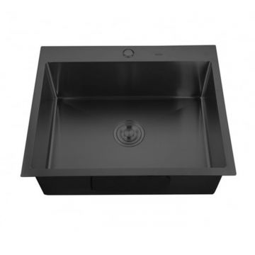 Chiuveta de bucatarie din inox MIXXUS HM5045-215 NANO-BLACK (3.0 0.8)