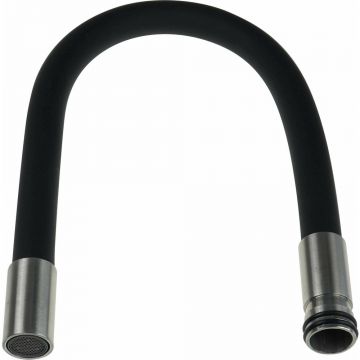 Pipa flexibila pentru baterii bucatarie Deante Luno negru/inox