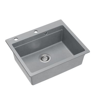 Statie de lucru incastrata Quadron Kurt 110 gri - inox 59.5x50 cm