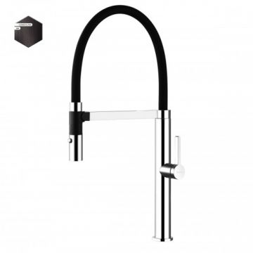 Baterie bucatarie Bruma Mentha, cu dus magnetic extensibil - Culoare gunmetal_pvd