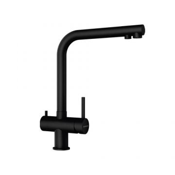 Baterie bucatarie Schock Vitus Puro, negru, cu 3 cai - Culoare Negru