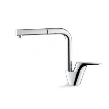 Baterie bucatarie Vema Venenza, cu dus extensibil - Culoare Crom