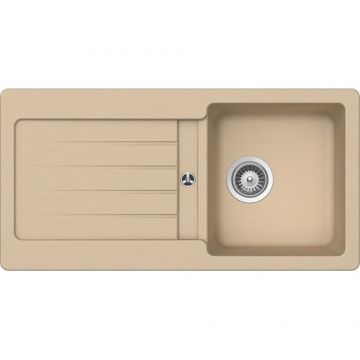 Chiuveta bucatarie Schock Typos D-100S + cos scurgere ajustabil cadou - Dimensiune 860x435 mm