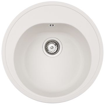 Chiuveta bucatarie tegranit Teka Centroval 45 TG rotunda d 510mm Weiss