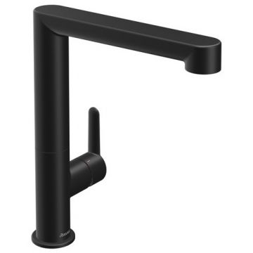 Baterie bucatarie Ravak Puri Black PU 016.20  261mm  pipa rotativa  negru mat