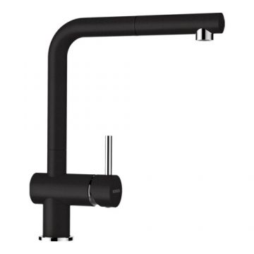 Baterie bucatarie Schock Epos Extractibila Cristalite - Culoare Nero