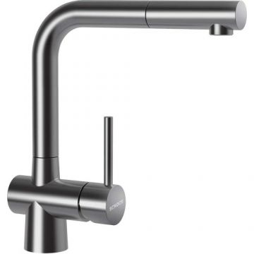Baterie bucatarie Schock Laios Inox cu dus extractibil - Culoare inox periat