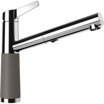 Baterie bucatarie Schock SC-510 cu dus extractibil - Culoare asphalt