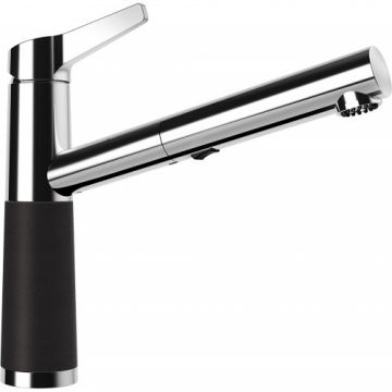 Baterie bucatarie Schock SC-510 cu dus extractibil - Culoare Nero