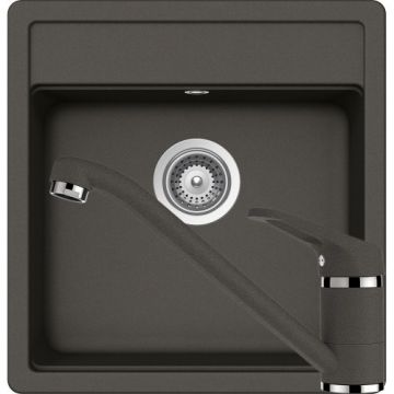 Chiuveta Bucatarie De Granit - Schock NEMO N-100S + baterie COSMO - Culoare asphalt