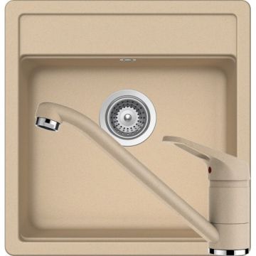 Chiuveta Bucatarie De Granit - Schock NEMO N-100S + baterie COSMO - Culoare moonstone
