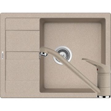 Chiuveta Bucatarie De Granit - Schock RONDA D-100L+BATERIE COSMO - Culoare sabbia