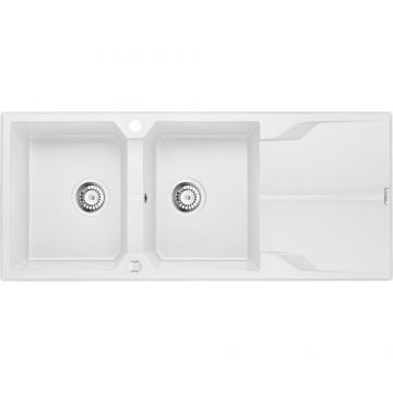 Chiuveta bucatarie Deante Andante, alb - Dimensiune 1160x500 mm
