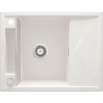 Chiuveta bucatarie Deante Magnetic, alb - Dimensiune 640x500 mm