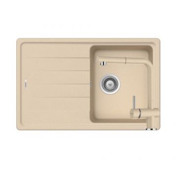 Chiuveta De Bucatarie Granit - Schock ELEMENT D-100S + baterie EPOS Extensibil - Culoare moonstone