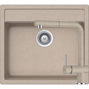 Chiuveta De Bucatarie Granit - Schock NEMO N-100 + baterie EPOS Extensibila - Culoare sabbia