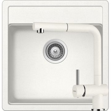 Chiuveta De Bucatarie Granit - Schock NEMO N-100S + baterie EPOS Extensibila - Culoare alpina