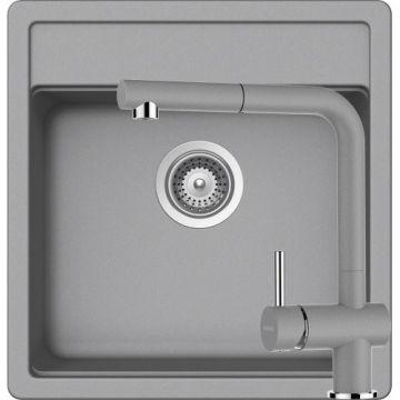 Chiuveta De Bucatarie Granit - Schock NEMO N-100S + baterie EPOS Extensibila - Culoare croma