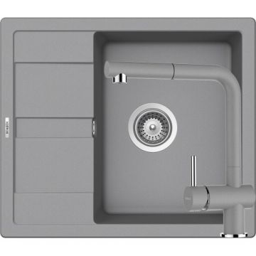 Chiuveta De Bucatarie Granit - Schock RONDA D-100 + baterie EPOS Extensibila - Culoare croma