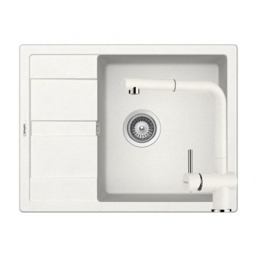 Chiuveta De Bucatarie Granit - Schock RONDA D-100L + baterie EPOS Extensibila - Culoare alpina