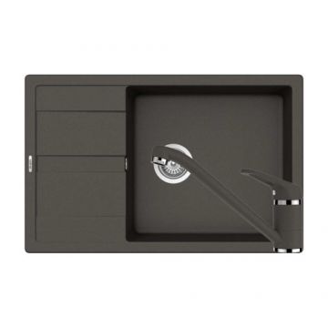 Chiuveta De Bucatarie Granit - Schock RONDA D-100XL + baterie COSMO - Culoare asphalt
