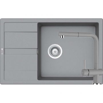 Chiuveta De Bucatarie Granit - Schock RONDA D-100XL + baterie EPOS Extensibila - Culoare croma