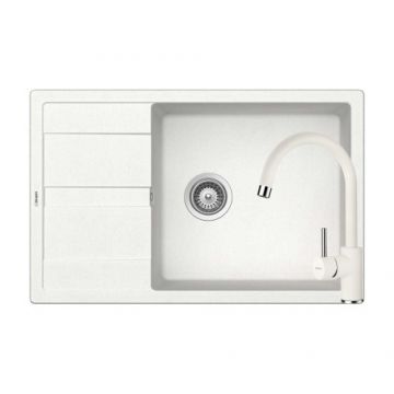 Chiuveta De Bucatarie Granit - Schock RONDA D-100XL + baterie PLUTOS - Culoare alpina