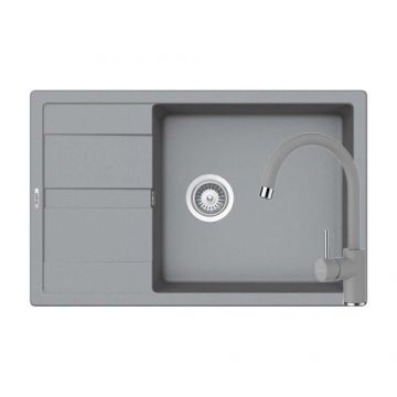 Chiuveta De Bucatarie Granit - Schock RONDA D-100XL + baterie PLUTOS - Culoare croma