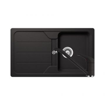 Chiuveta Schock FORMHAUS D-100 + baterie COSMO - Culoare Nero