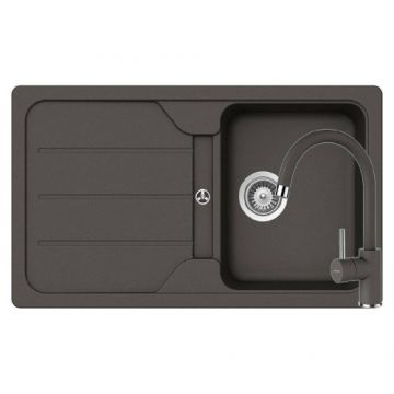 Chiuveta Schock Formhaus D-100 + baterie Plutos - Culoare asphalt