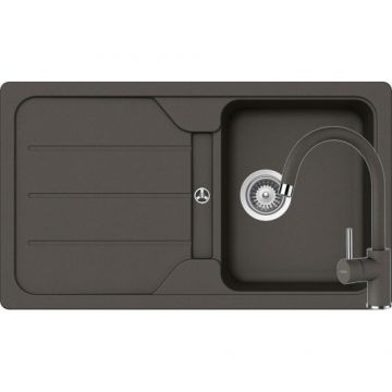 Chiuveta Schock FORMHAUS D-100 + baterie PLUTOS - Culoare asphalt